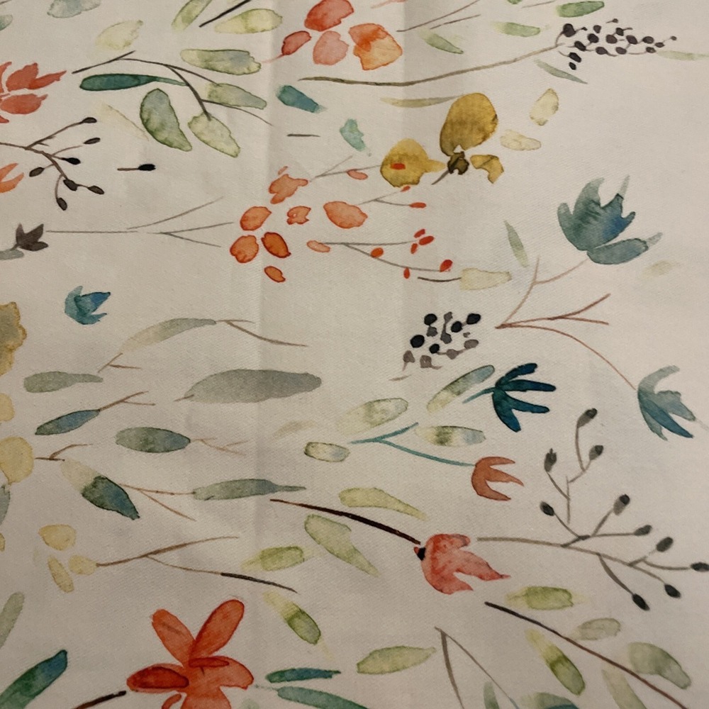 Maison D' Hermine Cotton Water Color Floral Spring Table Runner 15X76 Tablescape - Picture 4 of 7
